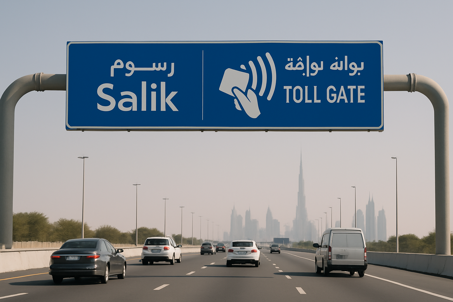 Dubai toll road electronic payment system